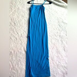 RUE21 JUNIORS SMALL BRIGHT BLUE LONG MAXI DRESS